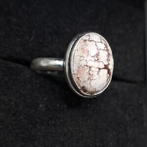 Wild Horse Jasper 925 Silver Plated Size 8 Crystal Ring